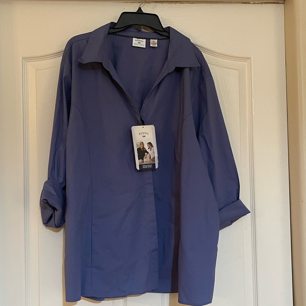 Purple Button-Up Shirt